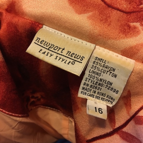 Newport News floral soft lined jacket 16 - Picture 7 of 7